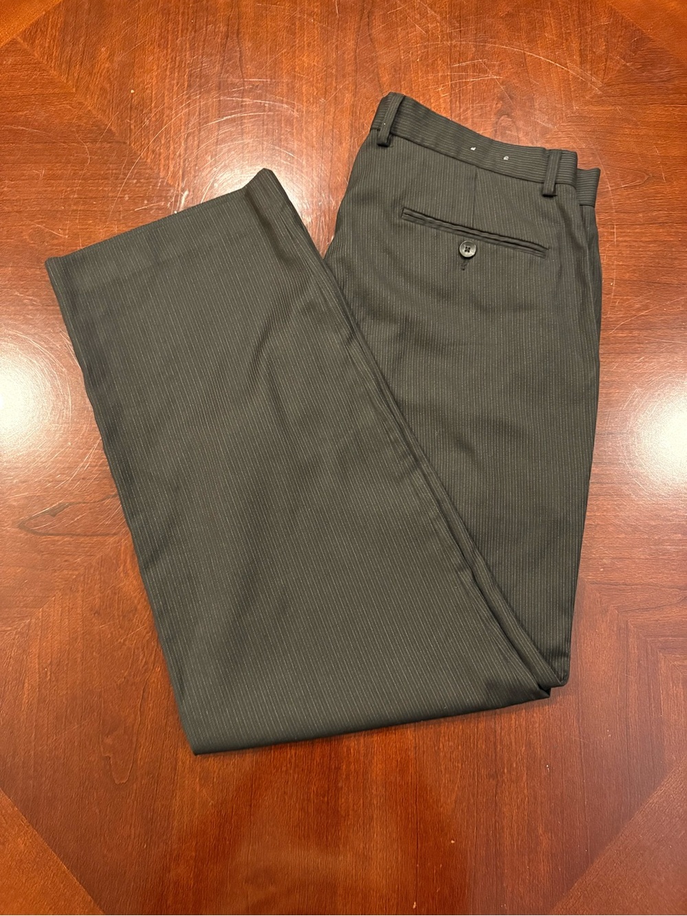 Calvin Klein Black Pinstripe Dress Pants
